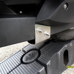 Another view of my bracket in place 

Made by Eddie Sheppard 
Reading UK