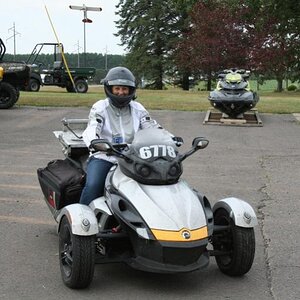 Paula rode the "death machine" back to Mora for further repairs.