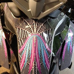 2009 SM5 Silver Spyder with custom www.powersportswraps.com skin.  The dash.