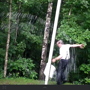 Mike trying to throw rain back into the clouds
SITA 2012