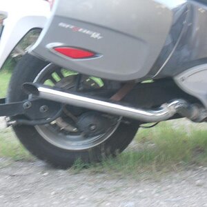 2" Streetsweeper pipe cut & inverted ..non-baffled