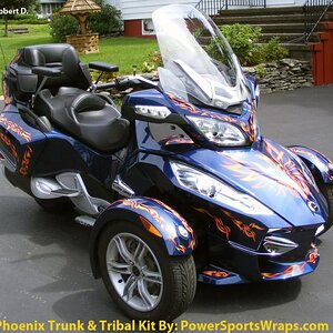 Phoenix Tribal decal kit for Spyder RS & RT models. Powersportswraps.com