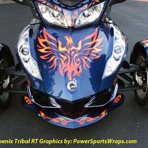 Phoenix Tribal complete kit installed on Bob"s RT. By Powersportswraps.com