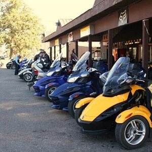 Lined up and ready to ride out from Caswell Cycle in Mora, MN