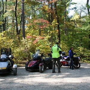 SethO, ButchA2025 & Dave hanging out while some of us took a little hike into the lost forty.