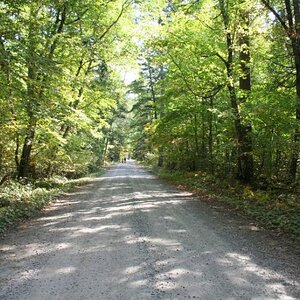 Nice road into the area.