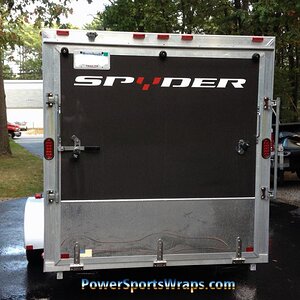 trailer decal photo:  This customer provided the dimensions of his trailer & we produced this custom decal for him. It's 4.25"x60".
contact us for you