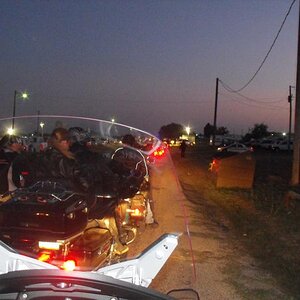 Lining up for the parade