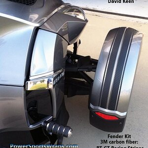 3M carbon fiber  Sergeb RT - fender stripes.