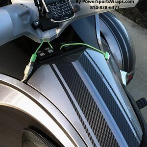 3M carbon fiber  Sergeb RT Glove box stripes.