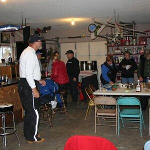 Pot luck at the Caswell's after the ride.