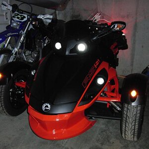 Amber running lights.