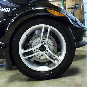 Before pic with wheel with BRP plastic center cap