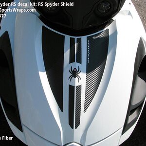 RS Spyder Shield 3M carbon fiber. Order your graphics kit today.... 814-838-6377