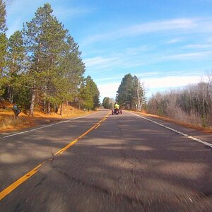 Heading up Hwy 23 - Veteran's Evergreen Memorial Hwy