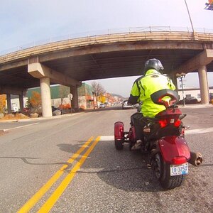 Coming into West Duluth to visit Aerostich