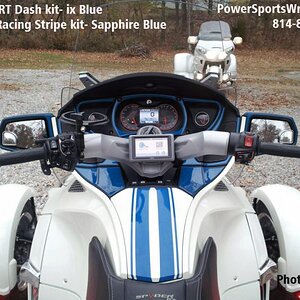 RT Blue Dash kit w Sapphire Blue stripes