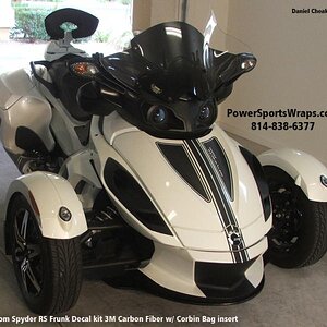 Cheak RS Frunk Insert.  We custom created this Frunk Decal kit to our customers request.  What's your idea? 814-838-6377