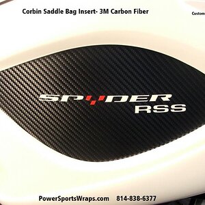 Corbin Saddle Bag insert 3M Carbon Fiber Spyder RS.  We can custom create one just for you.