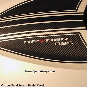3M Carbon Fiber Frunk Insert kit Spyder RS.