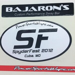 Spyder Fest Decal- We custom created this for the 2012 event.
