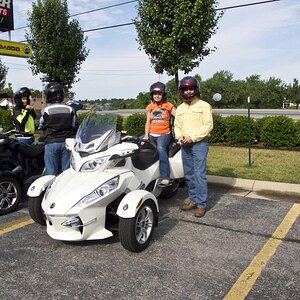 Wife and I ready for the ride