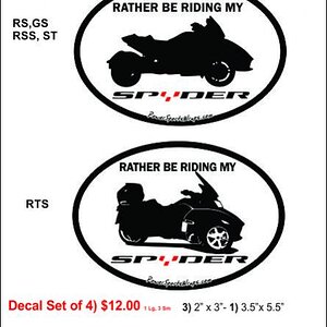 RT- RS No Web No Text Silouette decal kit. To order call 814-838-6377