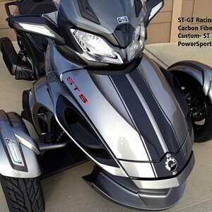 Custom ST S decal with our 3M Carbon Fiber ST-GT racing stripe kit.