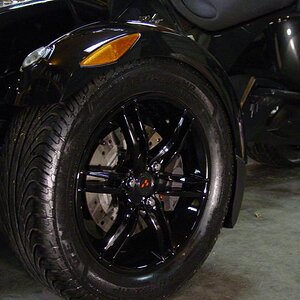 Black powder coated wheels-wet black powder coat.