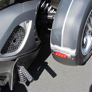 Spydergirl's Chrome and Red MudFlap light