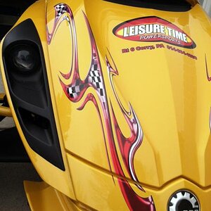 ST Frunk - Red checkers graphics kit by PowerSportsWraps.com This kit is available in many different colors or choose from many other graphic styles. 