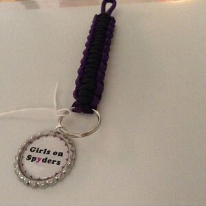 Girls on Spyders Keychain :)