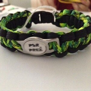 Custom Prez bracelet from Paracord Collars,mLeashes, and More Facebook page