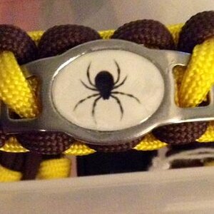 Yellow/Black Spider bracelet