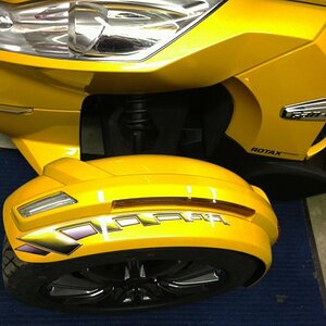 Ralley Check  Yellow - New Fenders..? Here is an idea of how you can dress your fenders up.  Email: Pete@powersportswraps.com