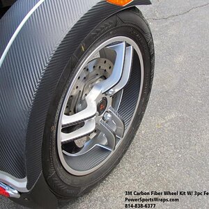 3M Carbon Fiber RS fender- pre-cut 3 piece kit by: powersportswraps.com