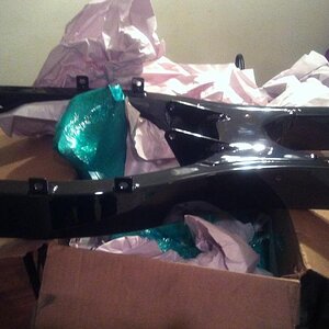 new Black chrome swingarm