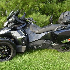 After the wheels and sprocket were powder coated