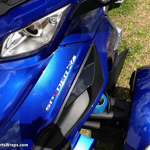 RT Decal - silver-red frunk decal vinyl cut