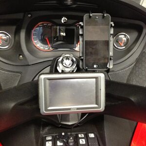 RAM Mount on Handlebar.