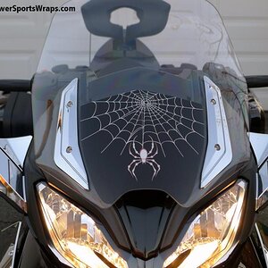 ST S Windshield blackout- custom Questions: email- pete@powersportswraps.com