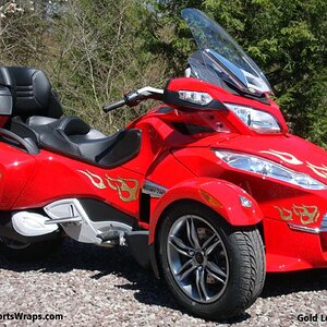 21 Flame Gold Leaf RT Graphics kit. Order: 814-838-6377