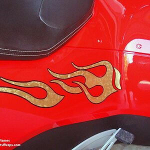 Gold Leaf Spyder Flames - See the detail in this film. What an eye catcher. Contact us with your Spyder graphics idea. Email: pete@powersportswraps.co