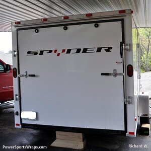 Trailer decal  "Spider" 4.25x60
