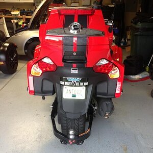 Back end GT Racing Stripes with HMT Brake light and VH Bumper Sticker