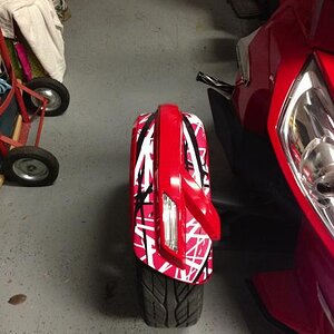 Right Fender wrapped