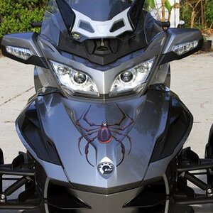 RT Red Bellerdine Frunk decal on Pure Magnesium  RT. To order: 814-838-6377 or email: pete@powersportswraps.com