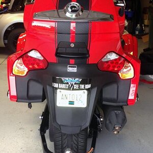 3M CF Rear bag stripes - Carbon Fiber racing stripes.