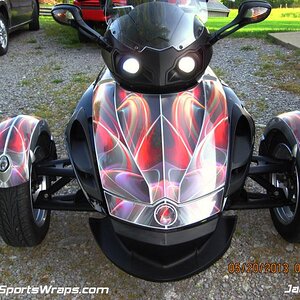 Pastel Lights pre-cut wrap kit available for the RS / RSS and ST model Spyders.   ORDER: 814-838-6377  Email: Pete@powersportswraps.com