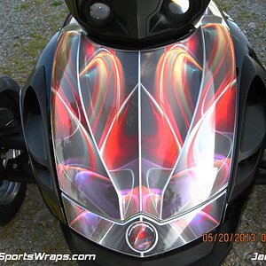 Pastel Lights Pre-cut graphics kit for Can-am Spyder RS / RSS / ST   ORDER: 814-838-6377